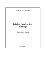 Referāts 'Brīvības cīņas Latvijas teritorijā', 1.
