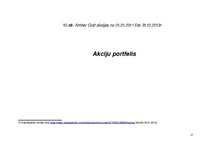 Prakses atskaite '"Nasdaq Baltija" investīciju portfelis', 17.