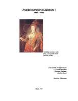 Referāts 'Elizabete I', 1.