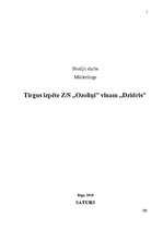 Referāts 'Tirgus izpēte z/s "Ozoliņi" mājas vīnam "Dzidris"', 1.