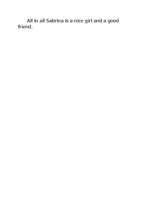 Eseja 'Description of a Person', 2.