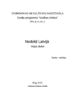 Konspekts 'Nodokļi Latvijā', 1.
