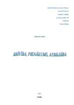 Eseja 'Brīvība, pienākums, atbildība', 1.