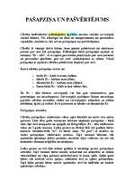 Konspekts 'Pašapziņa un pašvērtējums', 1.