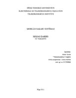 Referāts 'Mobilās sakaru sistēmas', 1.