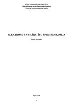 Konspekts 'Elektronu un svārstību spektroskopija', 1.