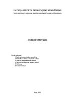 Konspekts 'Antropometrija', 1.