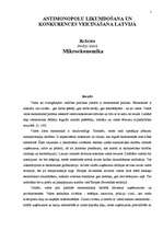 Referāts 'Antimonopolu likumdošana un konkurences veicināšana Latvijā', 1.