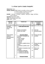 Paraugs 'Sporta stundas konspekts 1.klasei - akrobātika (vingrošana)', 1.