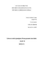 Referāts 'Lietuvas robežu jautājums Pirmā pasaules kara laikā un pēc tā', 1.