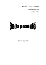 Referāts 'Bads pasaulē', 1.