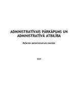 Referāts 'Administratīvais pārkāpums un administratīvā atbildība', 1.