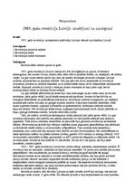 Eseja '1905.gada revolūcija Latvijā - zaudējumi un sasniegumi', 1.