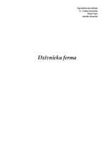 Referāts 'Dž.Orvela novele "Dzīvnieku ferma"', 1.