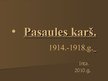 Prezentācija 'Pirmais pasaules karš', 1.