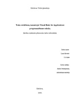 Referāts 'Testu veidošana, izmantojot programmēšanas valodu "Visual Basic for Applications', 1.