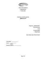 Biznesa plāns 'SIA "Bedstraw" biznesa plāns', 1.