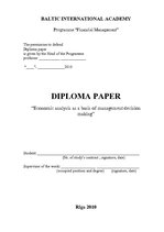 Diplomdarbs 'Экономический анализ как база принятия управленческих решений', 3.