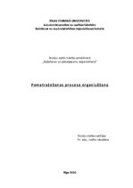 Referāts 'Pamatražošanas procesa organizēšana', 1.