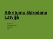 Prezentācija 'Atkritumu šķirošana Latvijā', 1.