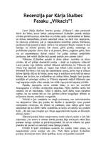 Eseja 'Kārļa Skalbes pasaka "Vilkacis"', 1.