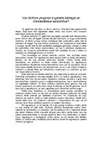 Eseja 'Vai cilvēces progress ir garants laimīgai un demokrātiskai sabiedrībai?', 1.