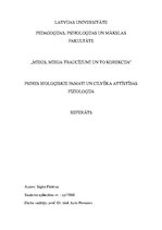 Referāts 'Miegs, miega traucējumi un to korekcija', 1.