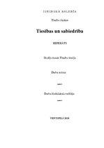 Referāts 'Tiesību teorija', 1.