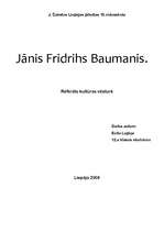 Referāts 'Jānis Frīdrihs Baumanis', 1.