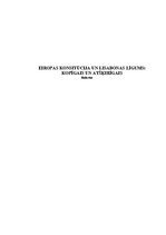 Referāts 'Eiropas Konstitūcija un Lisabonas līgums: kopīgais un atšķirīgais', 1.