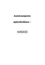 Referāts 'Autotransporta apdrošināšana - kasko', 1.