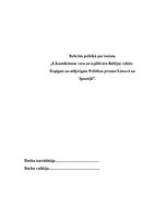 Referāts 'Likumdošanas vara un izpildvara Baltijas valstīs. Kopīgais un atšķirīgais. Polit', 1.