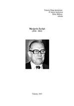 Referāts 'Marģeris Zariņš', 1.