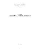 Referāts 'Sabiedrības attīstības teorija', 1.