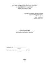 Referāts 'Nacionālisms un kultūras identitāte', 1.