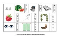 Prezentācija 'Alfabēta burtu uzdevumi', 1.