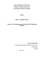 Eseja 'ASV hegemonija pasaulē. Karš Irākā ASV hegemonijas kontekstā', 1.