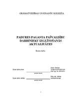 Referāts 'Padures pagasta pašvaldību darbinieku izglītošanās aktualitātes', 1.