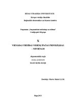 Eseja 'Vienādas tiesības visiem, īpašas privilēģijas - nevienam', 3.