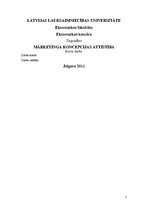 Referāts 'Mārketinga koncepcijas attīstība', 1.