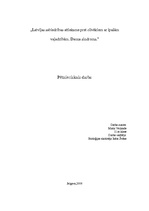 Referāts 'Latvijas sabiedrības attieksme pret bērniem ar īpašām vajadzībām. Dauna sindroms', 1.