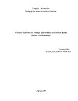 Eseja 'Ministru kabineta, vietējo pašvaldību un Saeimas darbs', 1.