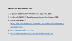 Prezentācija 'Selestina Frenē alternatīvā pedagoģija', 19.