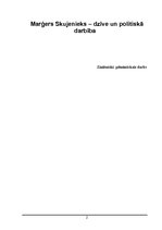 Referāts 'Marģers Skujenieks - dzīve un politiskā darbība', 1.
