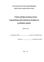 Diplomdarbs 'Valsts policijas iecirkņa darba organizācijas pilnveidošanas tiesiskie un prakti', 110.