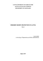 Referāts 'Children Rights Protection in Latvia', 1.
