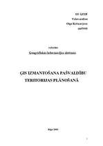 Referāts 'ĢIS izmantošana pašvaldību teritorijas plānošanā', 1.