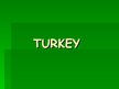 Prezentācija 'Turkey', 1.