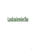 Konspekts 'Lauksaimniecība', 1.