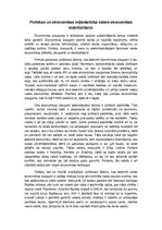 Eseja 'Politikas un ekonomikas mijiedarbība valsts ekonomikas stabilizēšanā', 1.